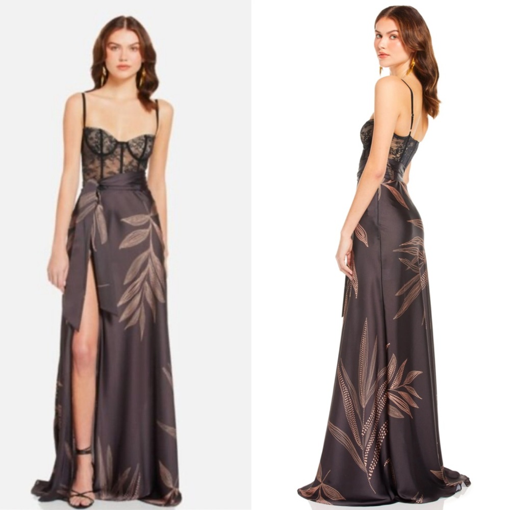 KATIE MAY Shannon Gown in Midnight Garden